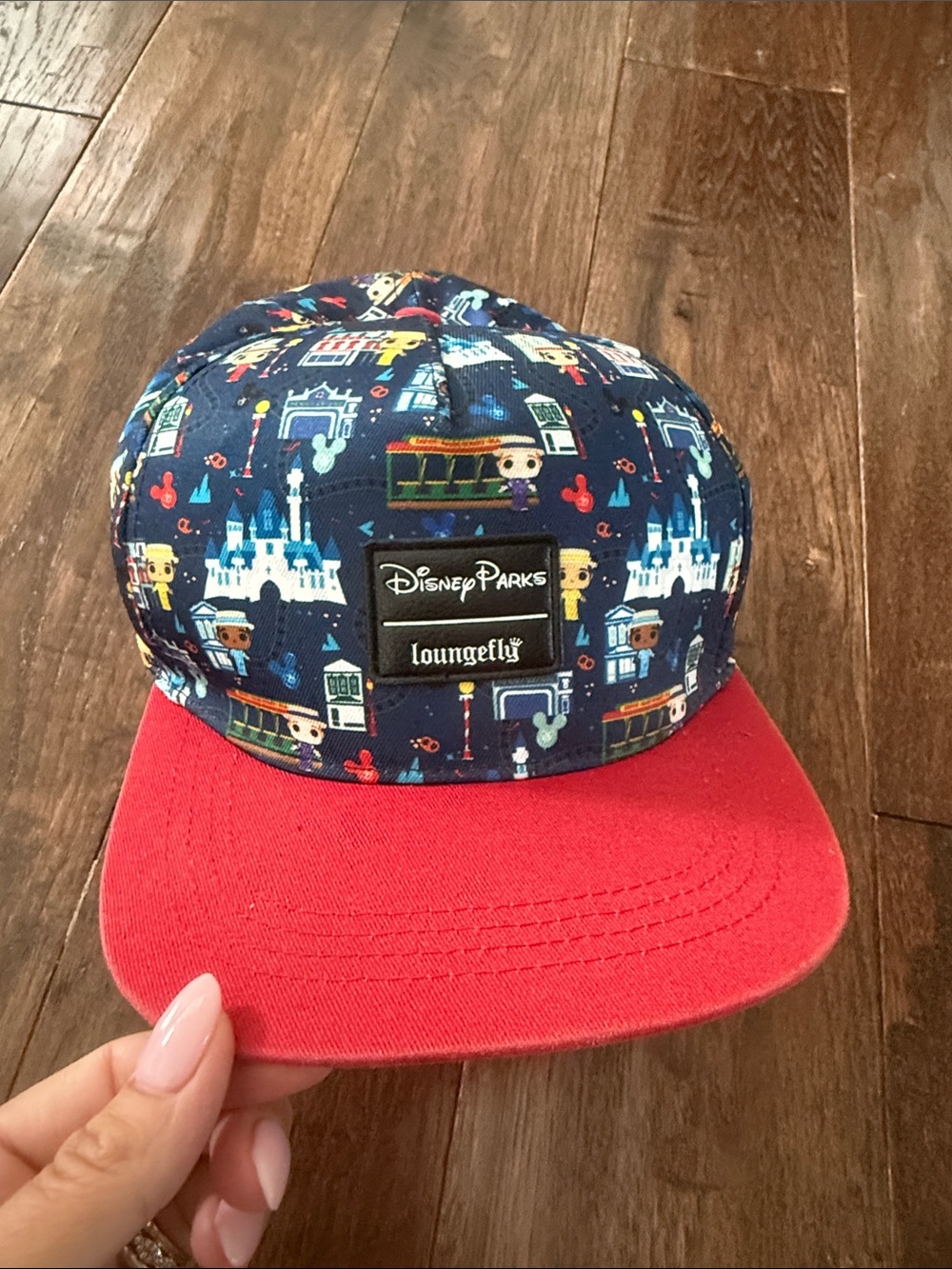 Loungefly Navy and Red Disney Parks Kids Cap